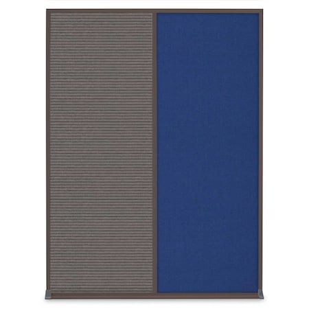 United Visual Products Single Door Radius Plus Corkboard, 24"X UV8001PLUS-SATIN-BUFF